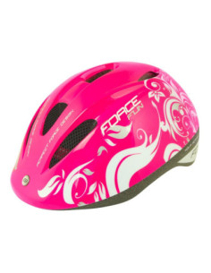 Capacete FORCE FUN STRIPES Criança ROSA-BRANCO-CINZA