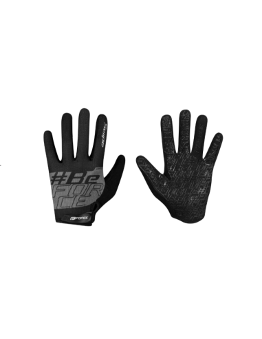 Luvas FORCE MTB SWIPE Summer PRETO-CINZA