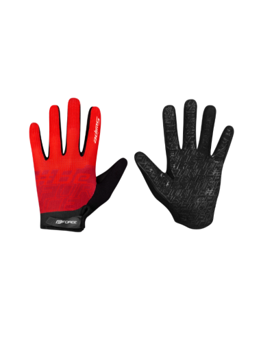 Guantes FORCE MTB SWIPE Summer NEGRO-ROJO