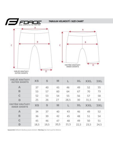  Calções FORCE BLADE MTB AZUL-CLARO