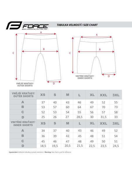  Calções FORCE BLADE MTB AZUL-CLARO