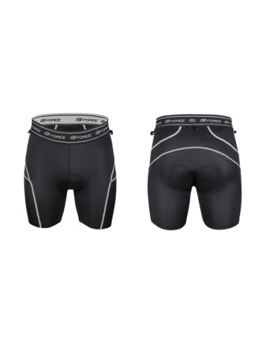  Calções FORCE BLADE MTB AZUL-CLARO