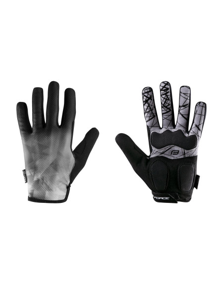  Luvas FORCE MTB CORE CINZA