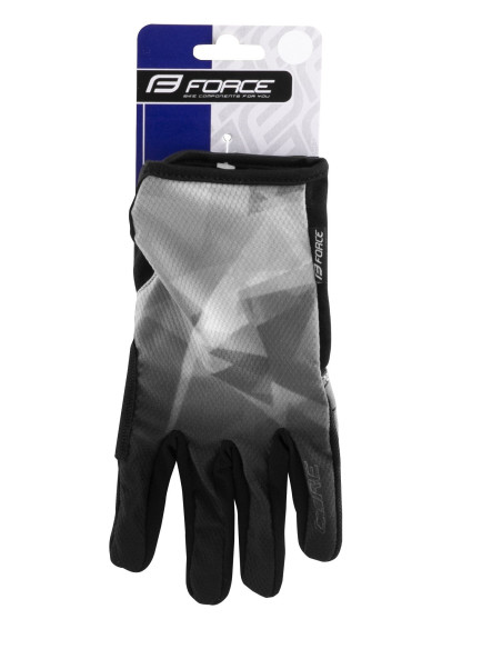  Luvas FORCE MTB CORE CINZA