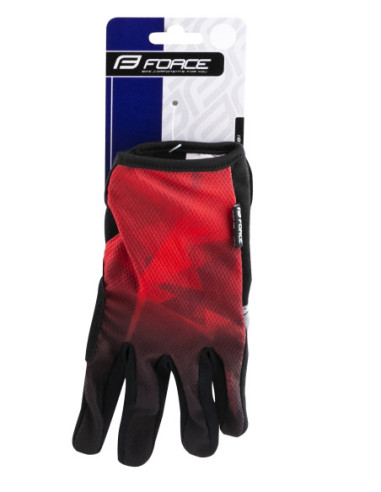 Luvas FORCE MTB CORE VERMELHO