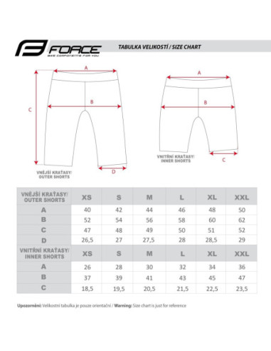  Calções FORCE F STORM Senhora