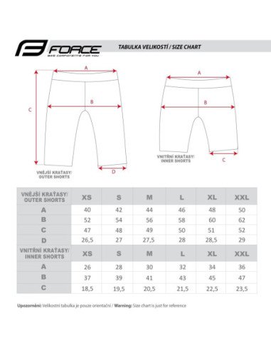  Calções FORCE F STORM Senhora