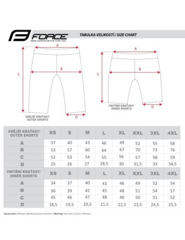 Calções FORCE FORCE MTB-11