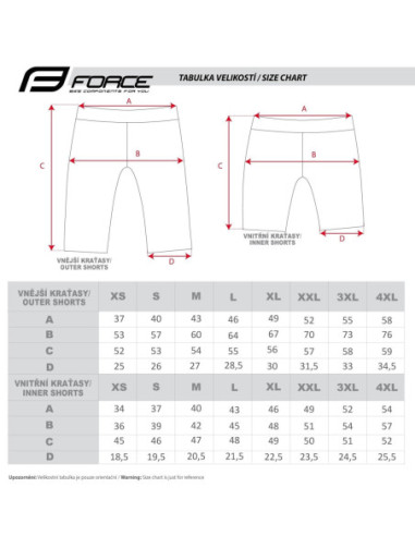 Calções FORCE FORCE MTB-11