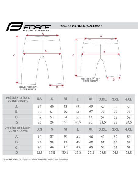 Calções FORCE FORCE MTB-11