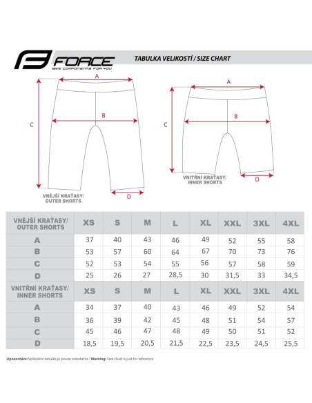  Calções FORCE F STORM PRETO