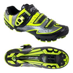 Des chaussures Force BTT Carbone JAUNE