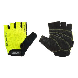 Gloves FORCE TERRY YELLOW