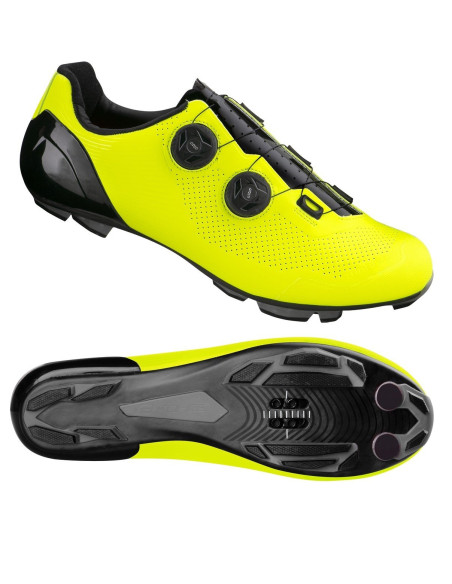 Sapatos FORCE MTB WARRIOR CARBON AMARELO