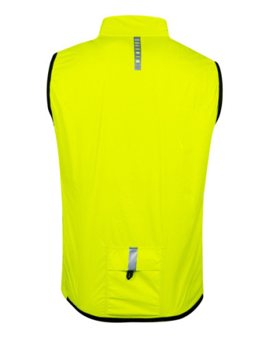 Coupe-vent imperméable FORCE WINDPRO SANS MANCHES JAUNE