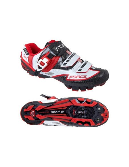 Sapatos Force BTT Carbono VERMELHO