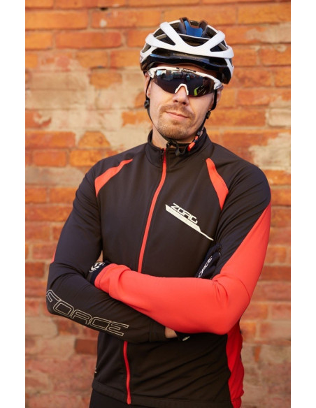  Casaco FORCE ZORO PRETO-VERMELHO