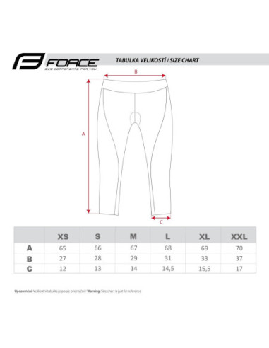  Calças de Senhora F LADY BIKE 3/4 PRETO