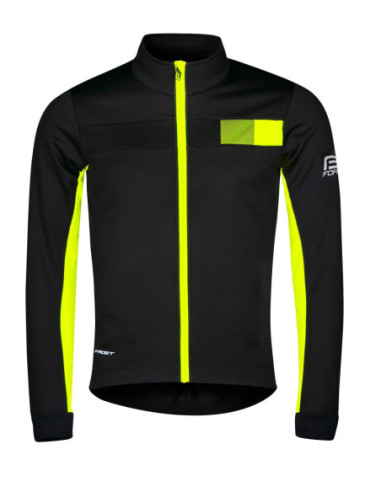 Chaqueta FORCE FROST softshell NEGRO-AMARILLO