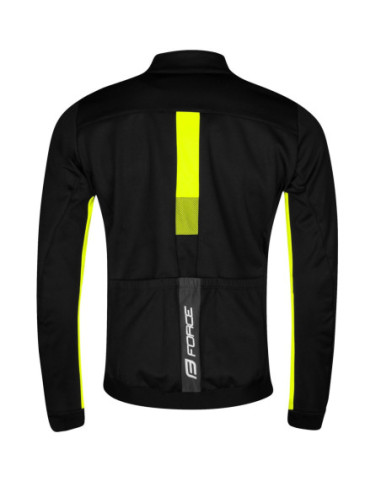 Chaqueta FORCE FROST softshell NEGRO-AMARILLO