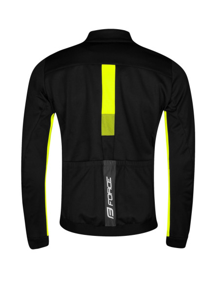 Chaqueta FORCE FROST softshell NEGRO-AMARILLO