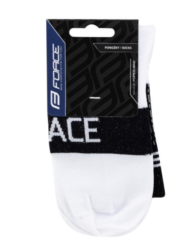  Meias FORCE TRACE PRETO-BRANCO