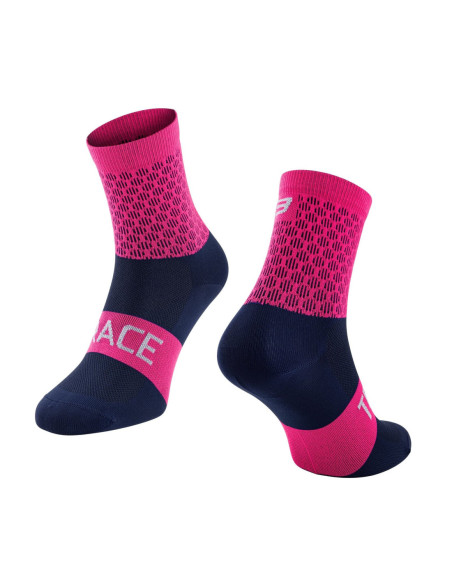 Meias FORCE TRACE ROSA-PRETO