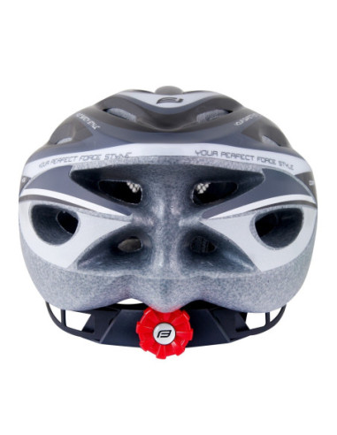  Capacete FORCE HAL PRETO-CINZA-BRANCO 902474