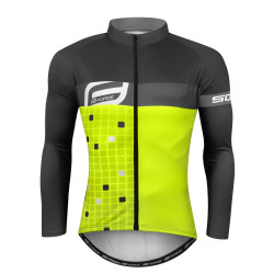 Maillot manches longues FORCE SQUARE JAUNE