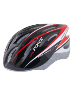 Capacete FORCE HAL PRETO-VERMELHO-BRANCO