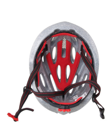  Capacete FORCE HAL PRETO-VERMELHO-BRANCO