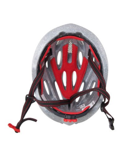  Capacete FORCE HAL PRETO-VERMELHO-BRANCO