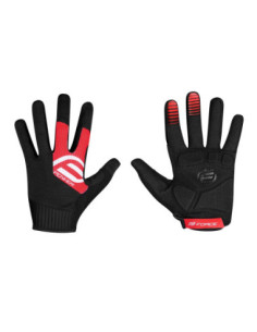 Luvas FORCE MTB POWER PRETO-VERMELHO