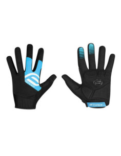 Luvas FORCE MTB POWER PRETO-AZUL