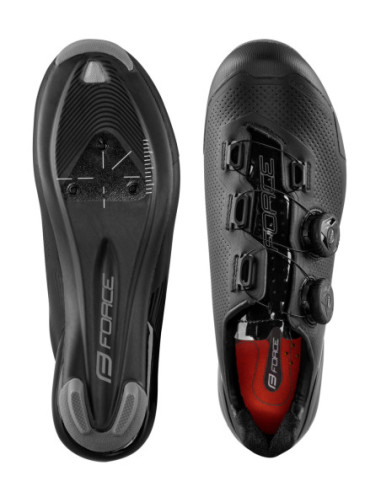  Sapatos FORCE ROAD WARRIOR CARBON PRETO