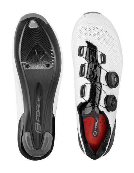  Sapatos FORCE ROAD WARRIOR CARBON BRANCO