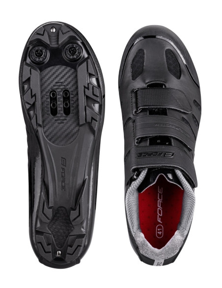  Sapatos FORCE MTB TEMPO PRETO