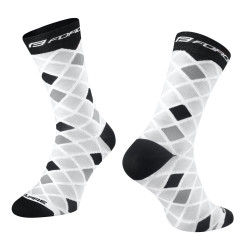 Chaussettes de compression FORCE SQUARE BLANC