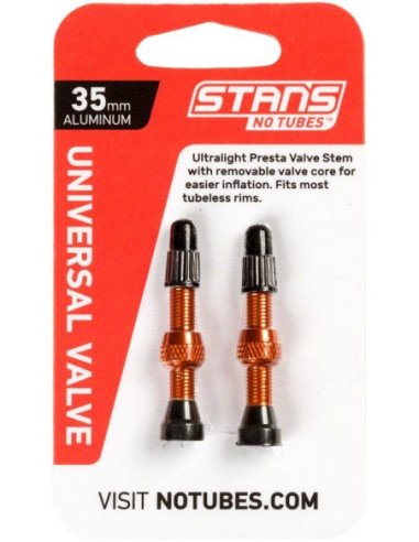 Válvula Tubeless Stan's Notubes Laranja
