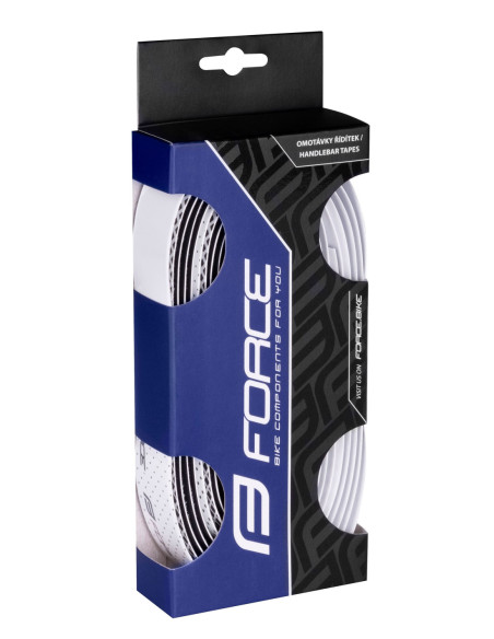  Fitas Guiador FORCE EVA DUAL BRANCO