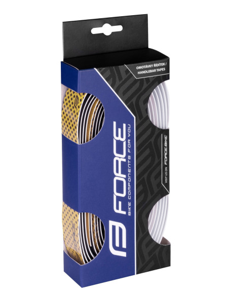  Fitas Guiador FORCE EVA DUAL AMARELO