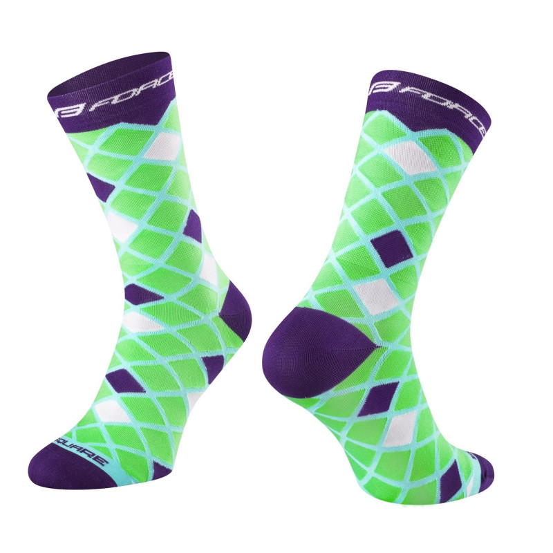 Chaussettes de compression FORCE SQUARE VERT