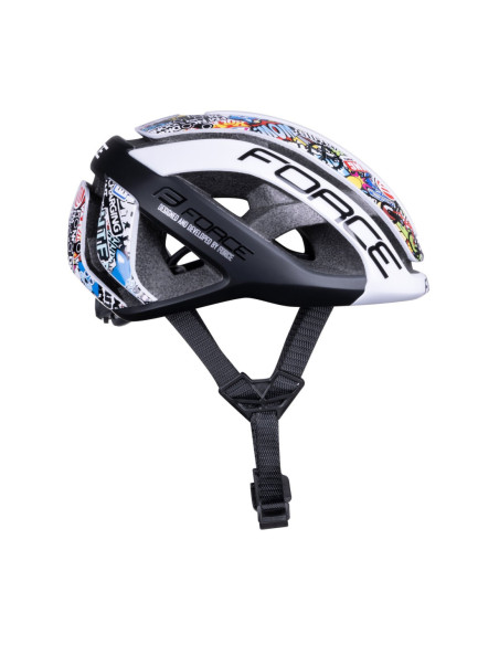 Capacete FORCE NEO VIVID BRANCO-PRETO