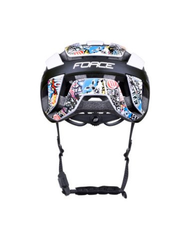  Capacete FORCE NEO VIVID BRANCO-PRETO