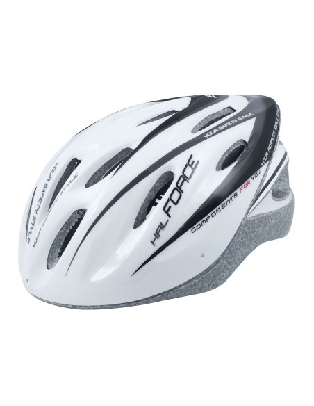 Capacete FORCE HAL BRANCO-PRETO
