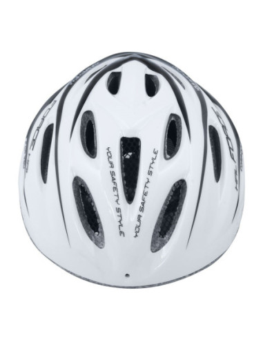  Capacete FORCE HAL BRANCO-PRETO