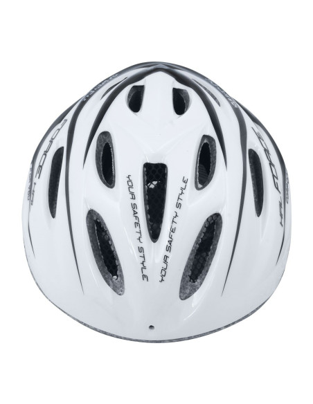  Capacete FORCE HAL BRANCO-PRETO