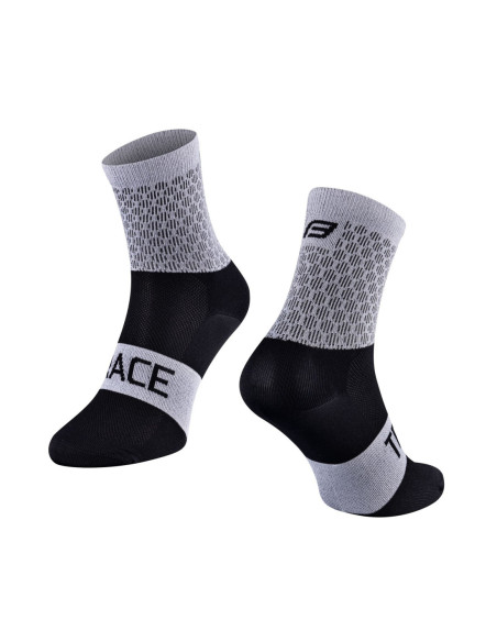 Meias FORCE TRACE CINZA-PRETO