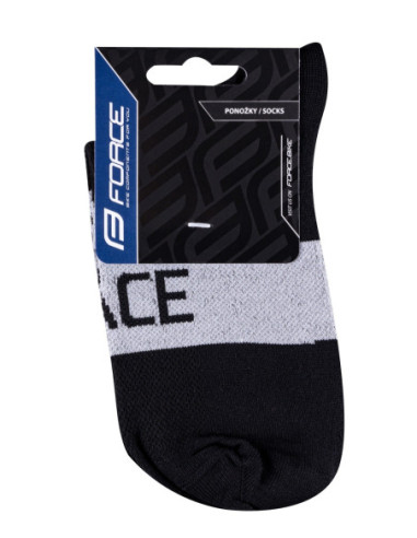  Meias FORCE TRACE CINZA-PRETO