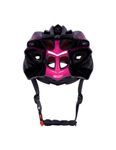  Capacete Force SAURUS PRETO-ROSA
